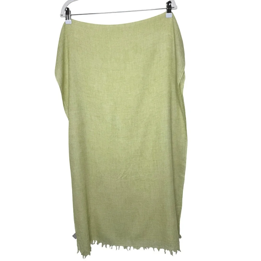 J. Jill Scarf Wool Blend‎ Green 25x74